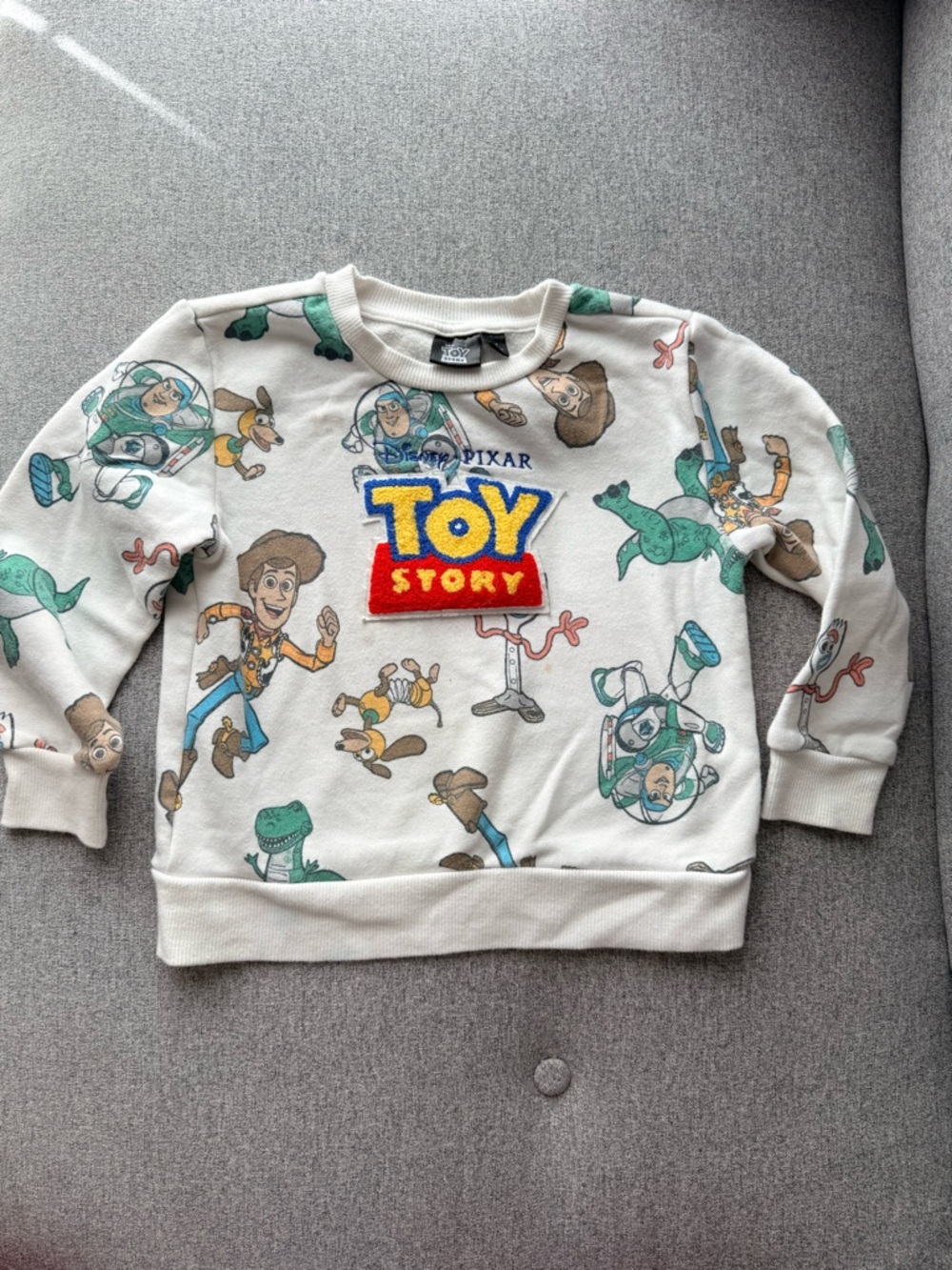 Disney Toy Story Pullover - Cream with Multicolor Character Print